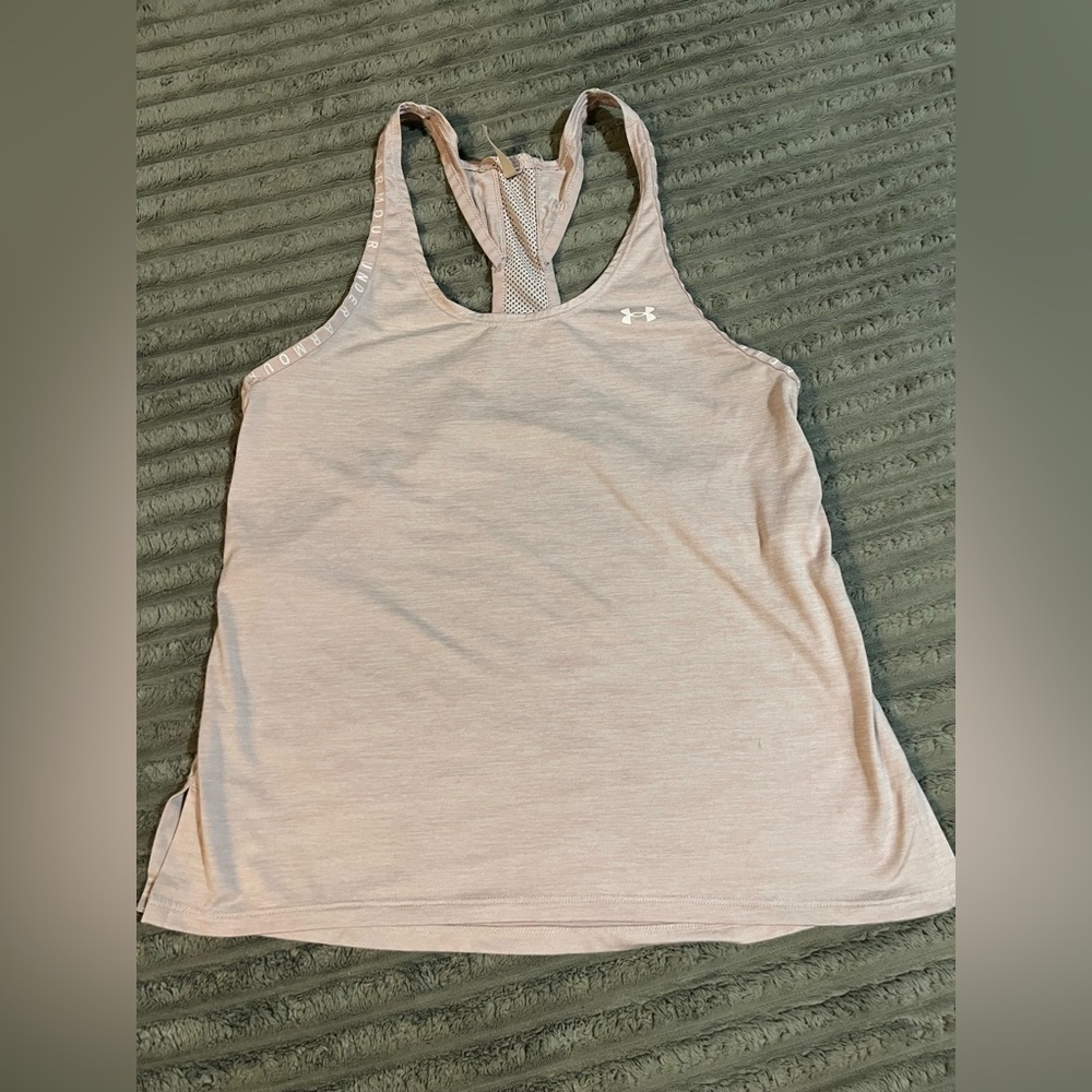 Under Armour Heat gear Racer Back Mesh back light Pink XS